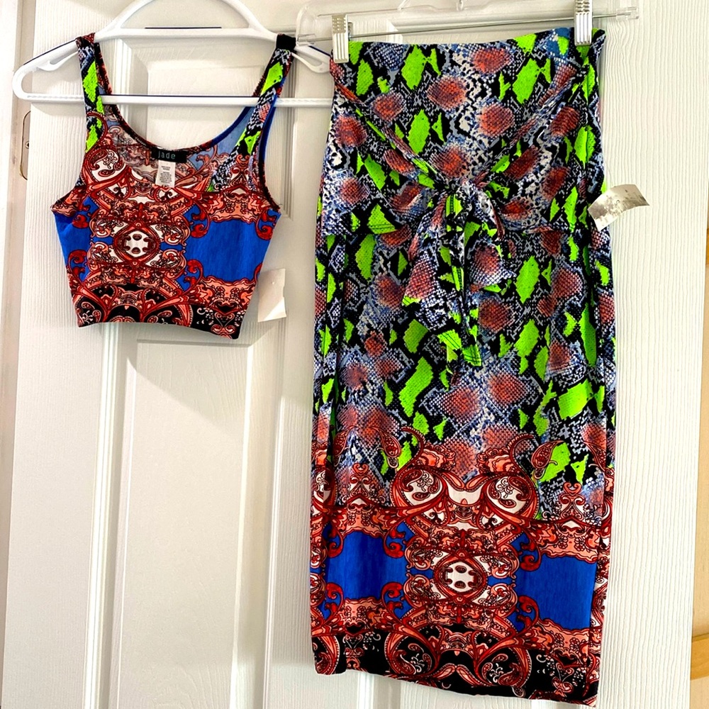 Smalll halter and skirt set.